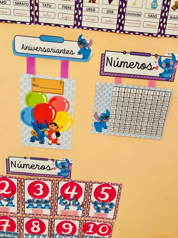 Kit de Decoração para Sala de Aula -Tema Stitch - Image 3
