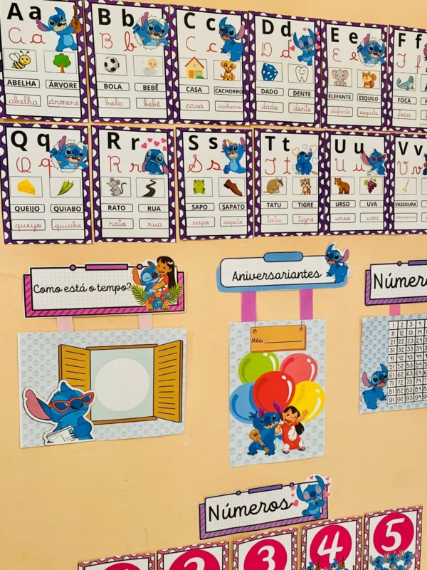 Kit de Decoração para Sala de Aula -Tema Stitch - Image 2