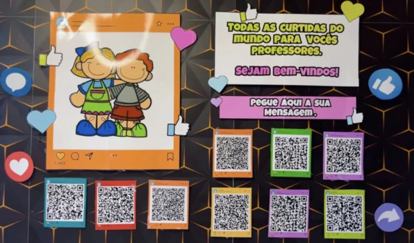 Boas vindas qrcode