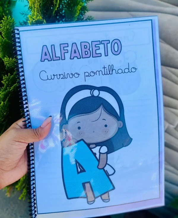 ALFABETO CURSIVO PONTILHADO