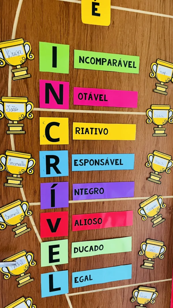 Painel de Porta Acrobática “Aqui Você é Incrível -  Volta às Aulas" - Image 3