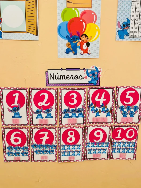 Kit de Decoração para Sala de Aula -Tema Stitch
